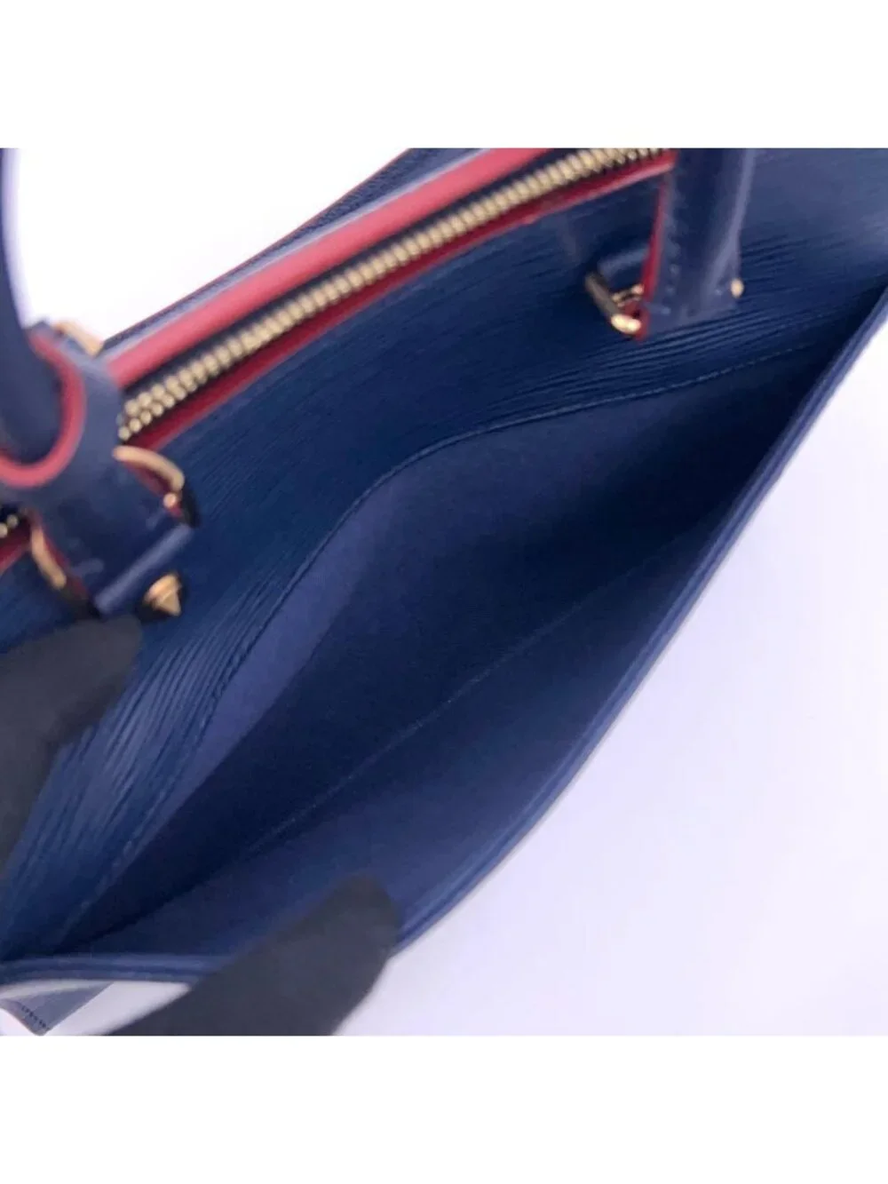 Louis Vuitton Epi Vano MM Handbag Navy